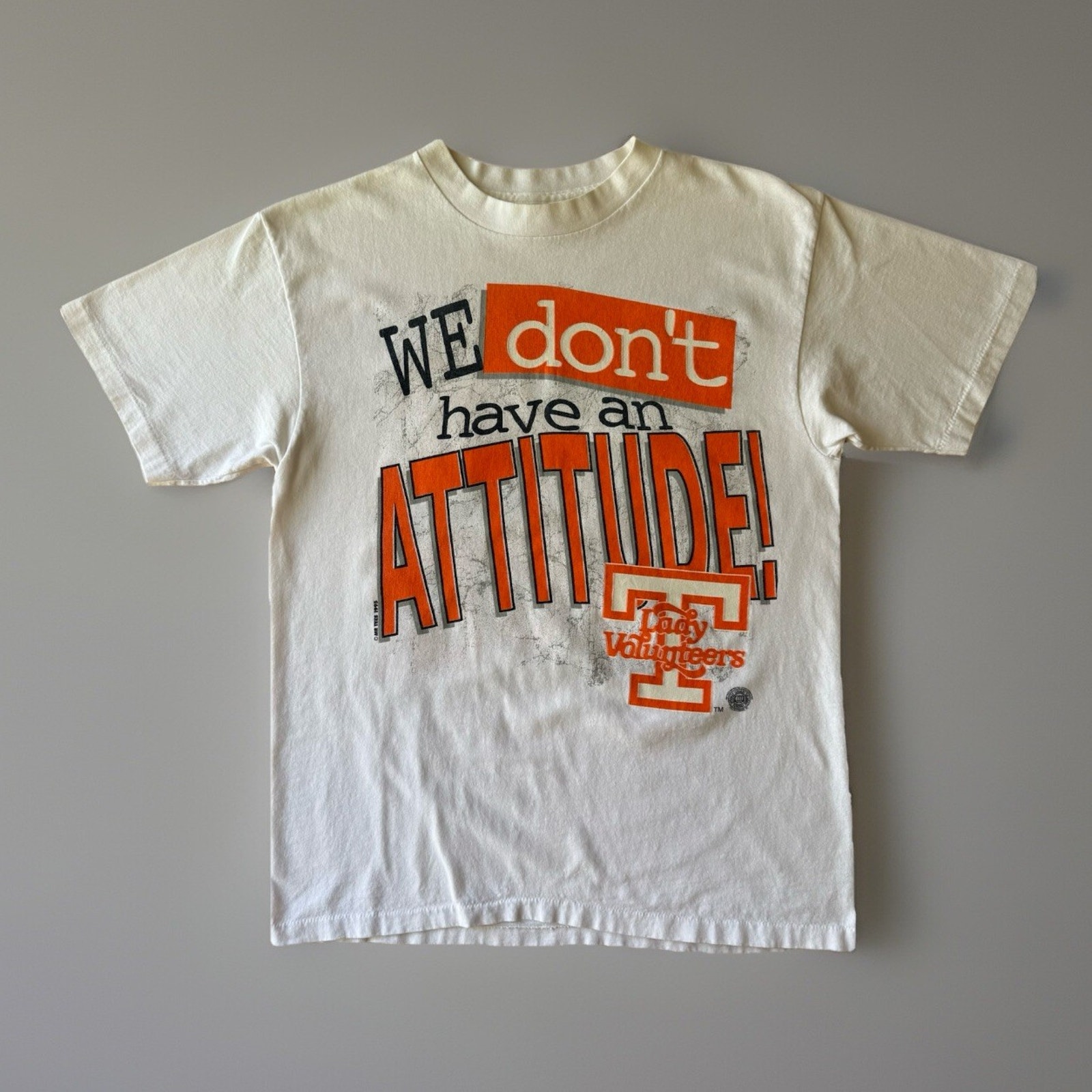 Vintage Tennessee Volunteers Shirt L White 90s Womens Basketball Sec Aop